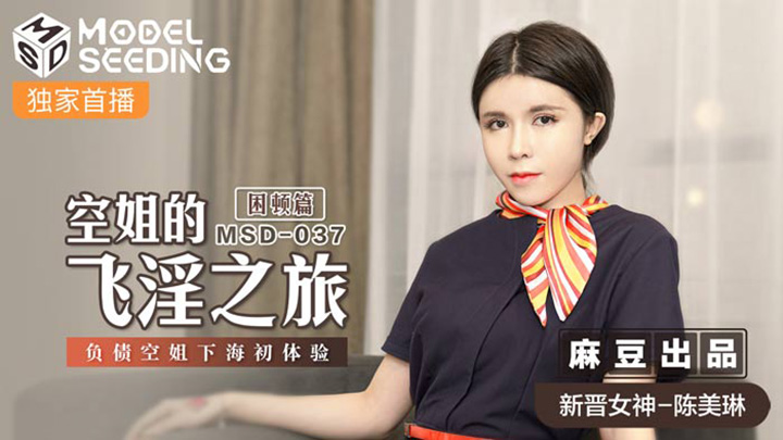 空姐的飛淫之旅-困頓篇-負債空姐下海初體驗-MSD-037